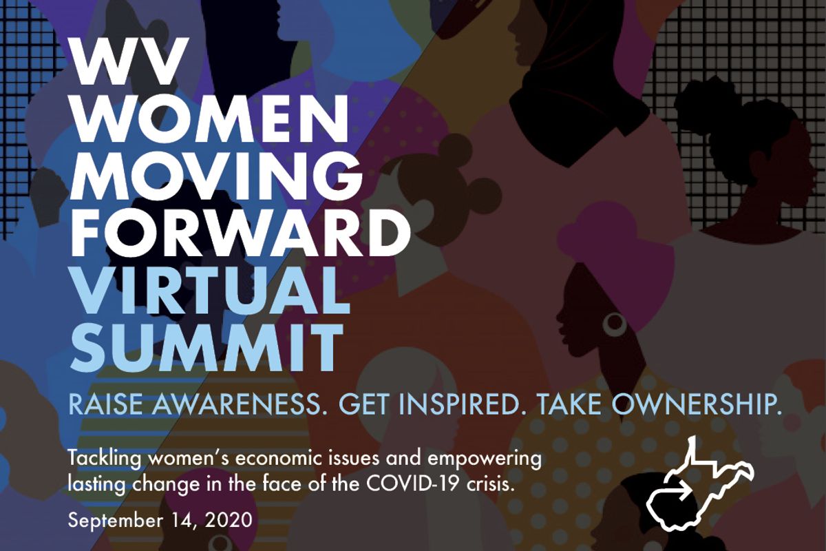 Announcement for WV Women Moving Forward Virtual Summit
