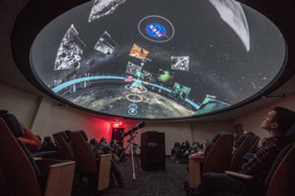photo of inside of planetarium