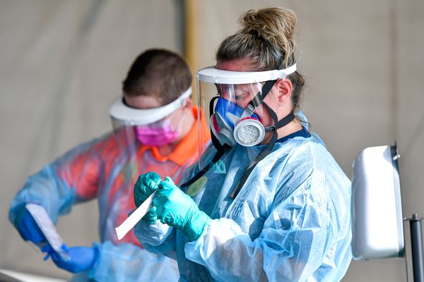 health care workers in protective gear