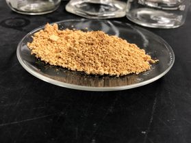 photo of powdery orange-ish substance on a plate