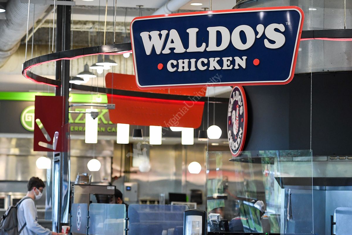 sign saying Waldo's Chicken