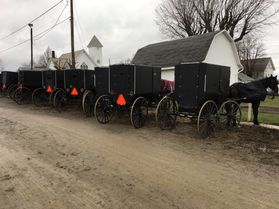 Amish black buggies
