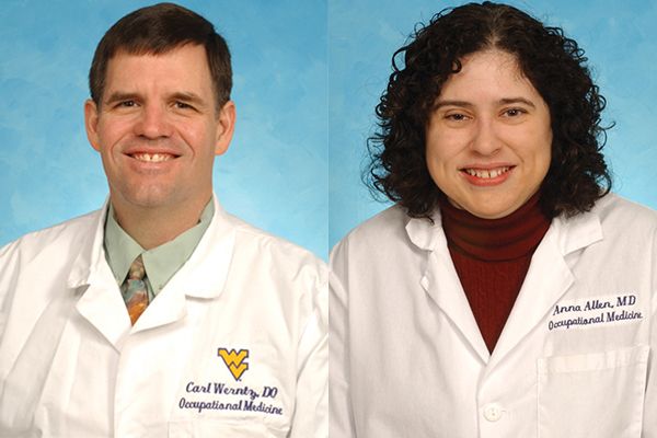 Composite photo of Dr Carl Werntz and Dr. Anna Allen