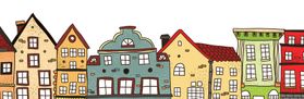 Graphic illustration of houses