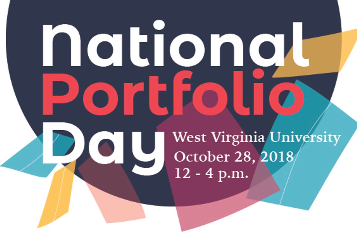 Graphic for National Portfolio Day at WVU 