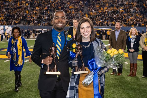 Stephen Scott and Mia Antinone are named Mr. and Ms. Mountaineer 2018