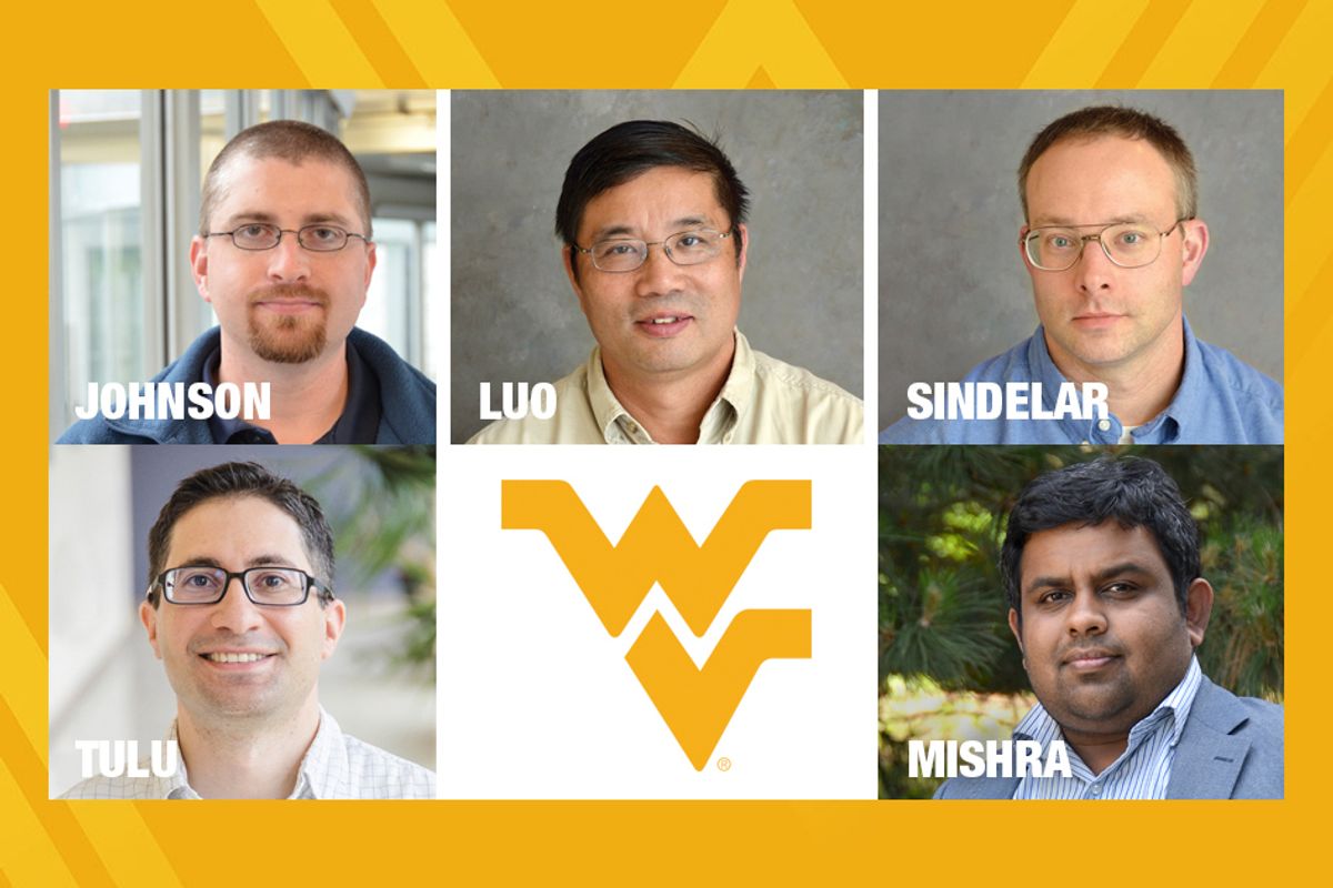 Composite image of WVU mine safety researchers