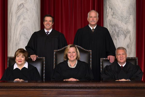 Five judges, women and three men