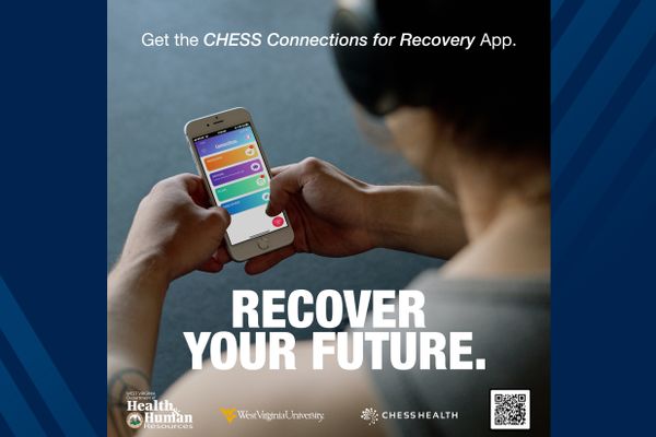 Poster for CHESS Health’s Addiction Management Platform, a smartphone app for people dealing with substance abuse disorder