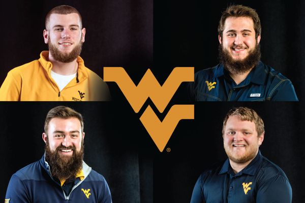 Composite of four 2018 finalists to be the WVU Mountaineer Mascot