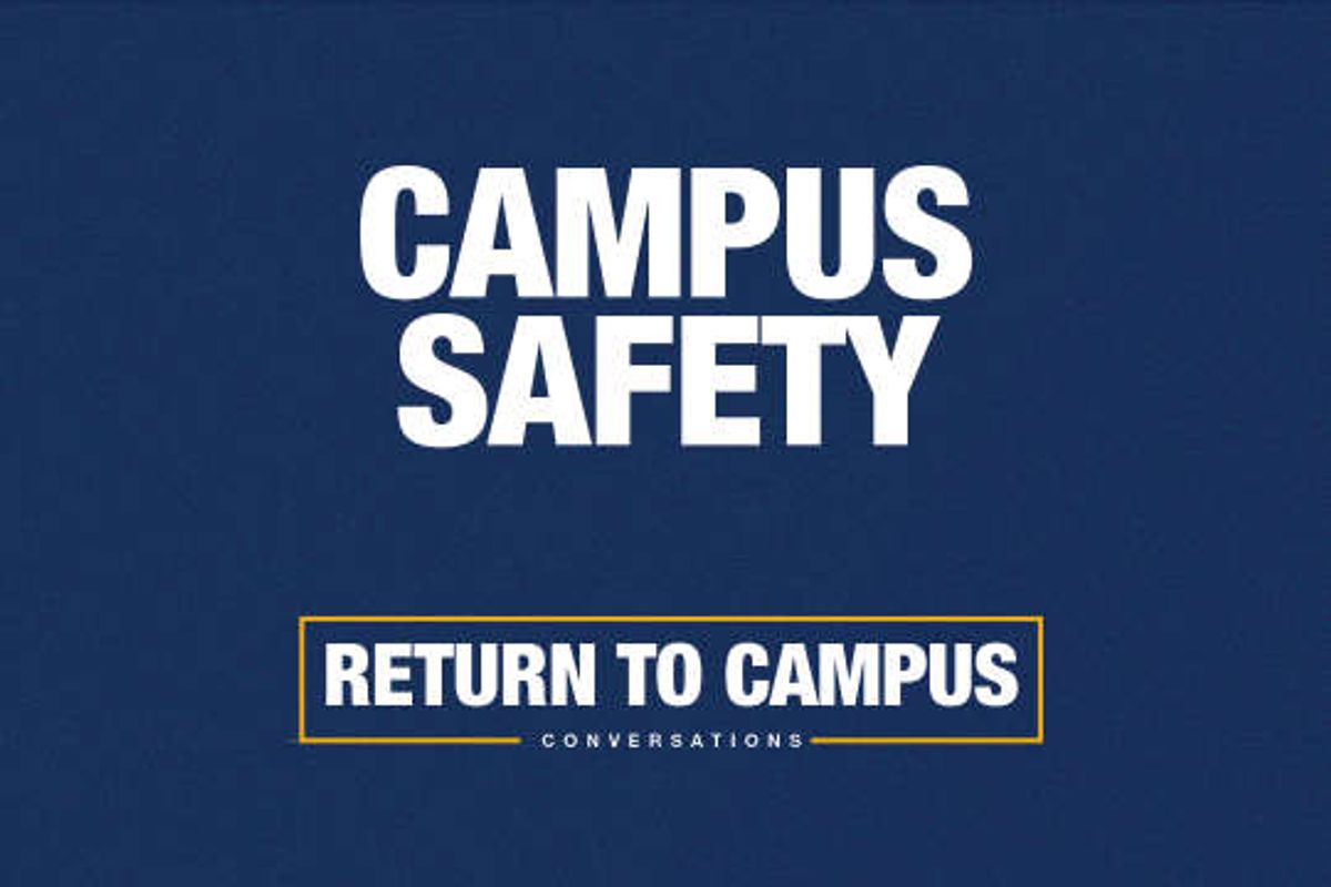graphic for Campus Safety Return to Campus