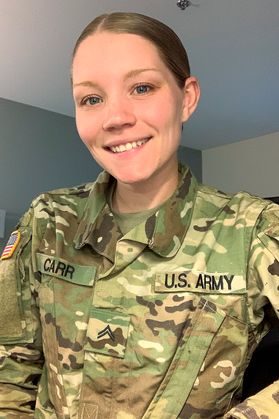 woman in army uniform