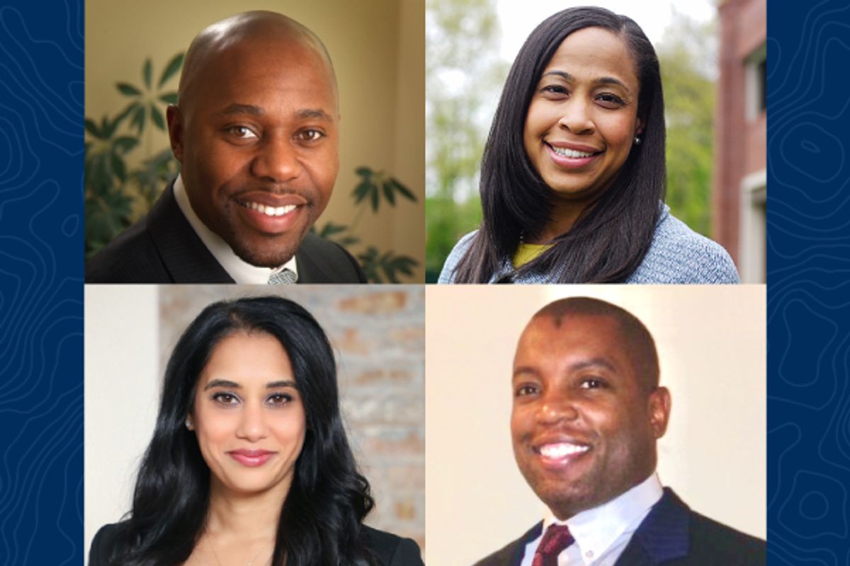 Four eminent West Virginia University alumni were appointed to serve the WVU Alumni Association Board of Directors at its fourth quarterly meeting on Friday, June 4. Kamau Brown, Gabrielle St. Léger, Nesha Sanghavi and Monté Williams have been selected to