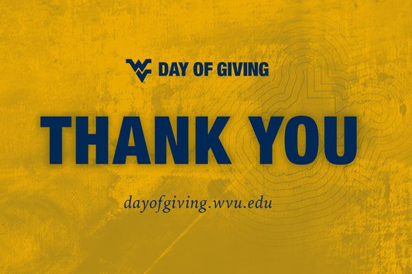 WVU DAY OF GIVING THANK YOU