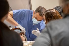 Dr. Rezai performing a procedure